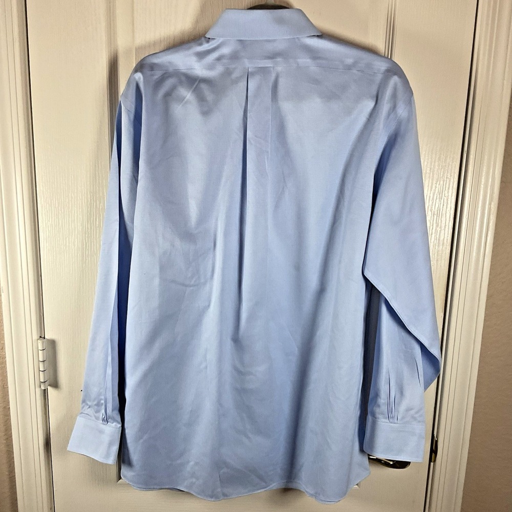 Brooks Brothers Regent Men's 16.5 x 33 Button Down Shirt Light Blue 100% Cotton - Picture 4 of 8